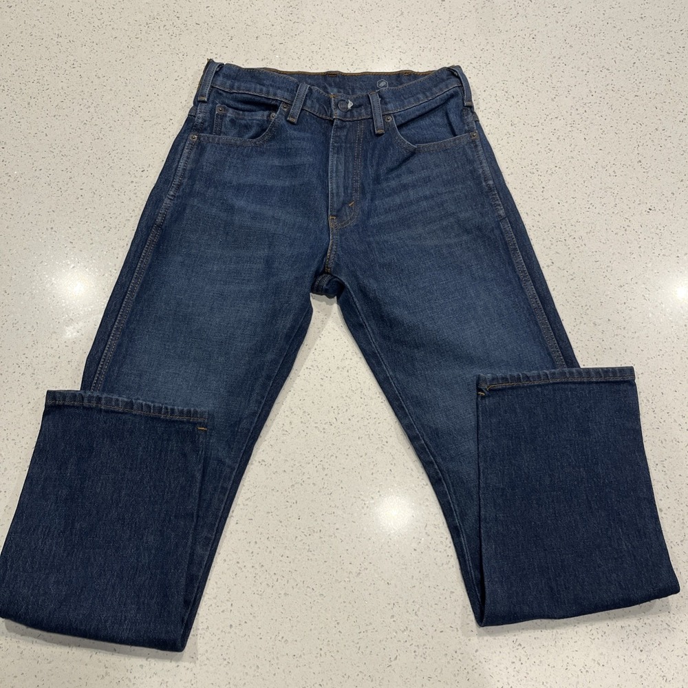 Levis Western Fit Jeans Strong Blue Denim Medium Wash Mens 30/32